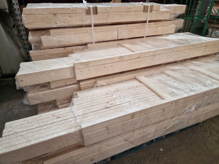 Łóżko piętrowe drewniane solidne pracownicze domowe 90x200cm