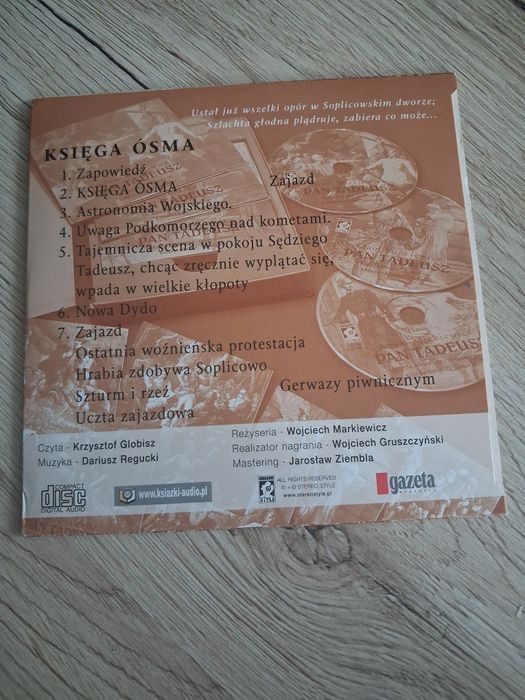 Płyta CD Adam Mickiewicz Pan Tadeusz Księga Ósma