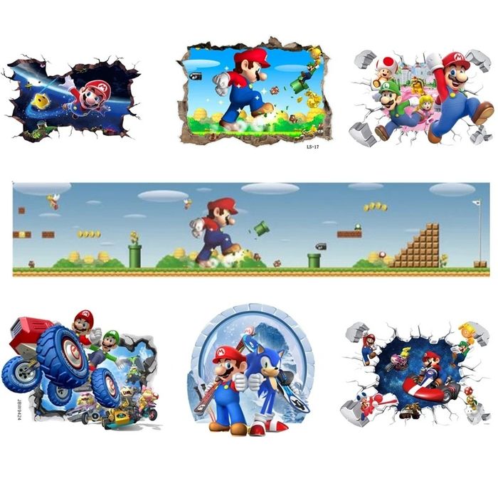 Autocolante parede super Mário BROS
