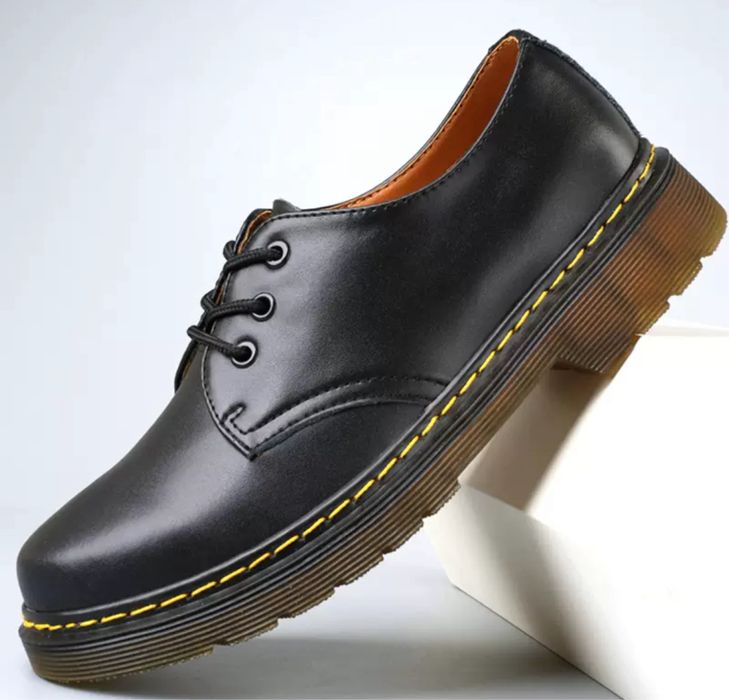 Półbuty glany eleganckie klasyczne lojdy martensy czarne unisex