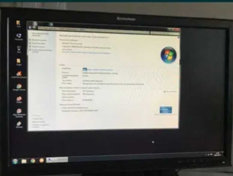 Cały zestaw komputerowy uszkodzony