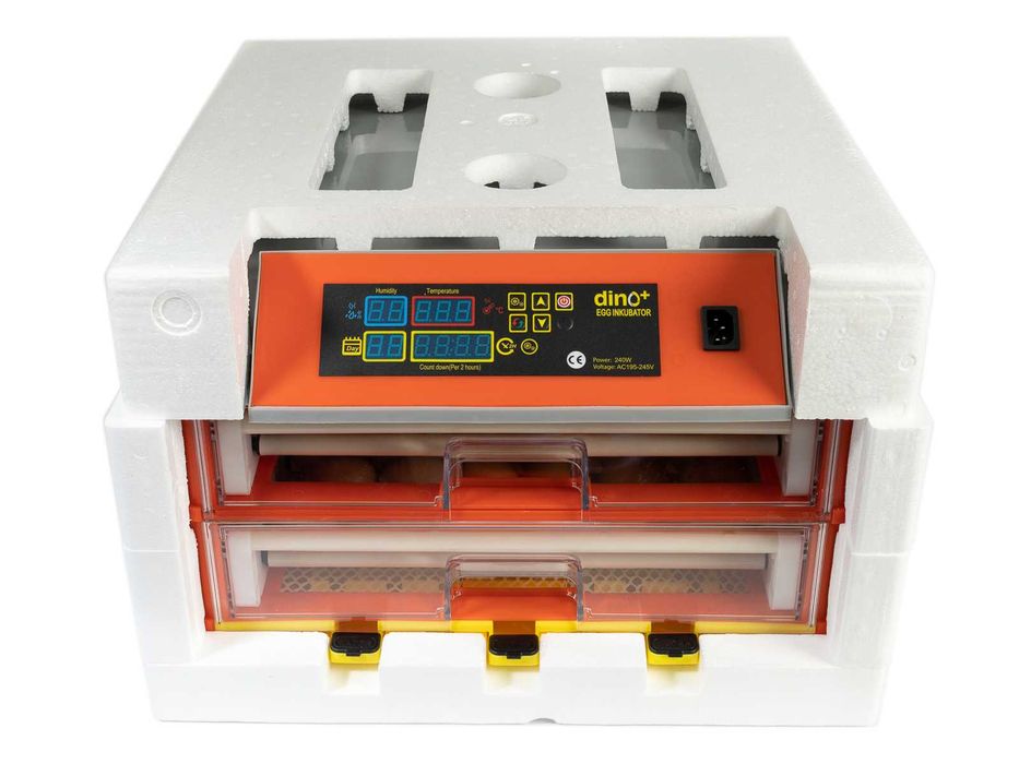 INKUBATOR Automatyczny na 92 JAJ do WYLĘGU DROBIU z tacą uniwersalną