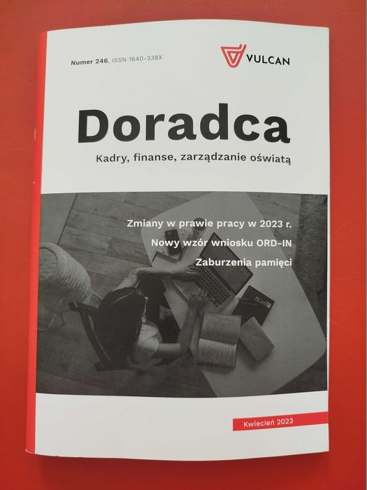 Doradca. Kadry, finanse, zarządzanie oświatą, Vulcan, kwiecień 2023