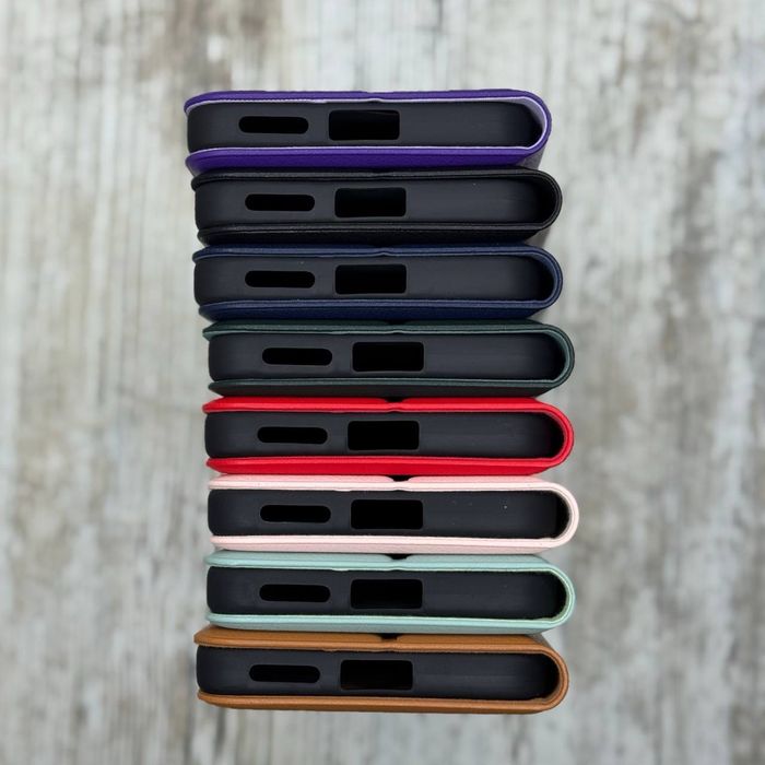 Чехол книжка Leather на Xiaomi Redmi Note 14 4G (Global) Чохол