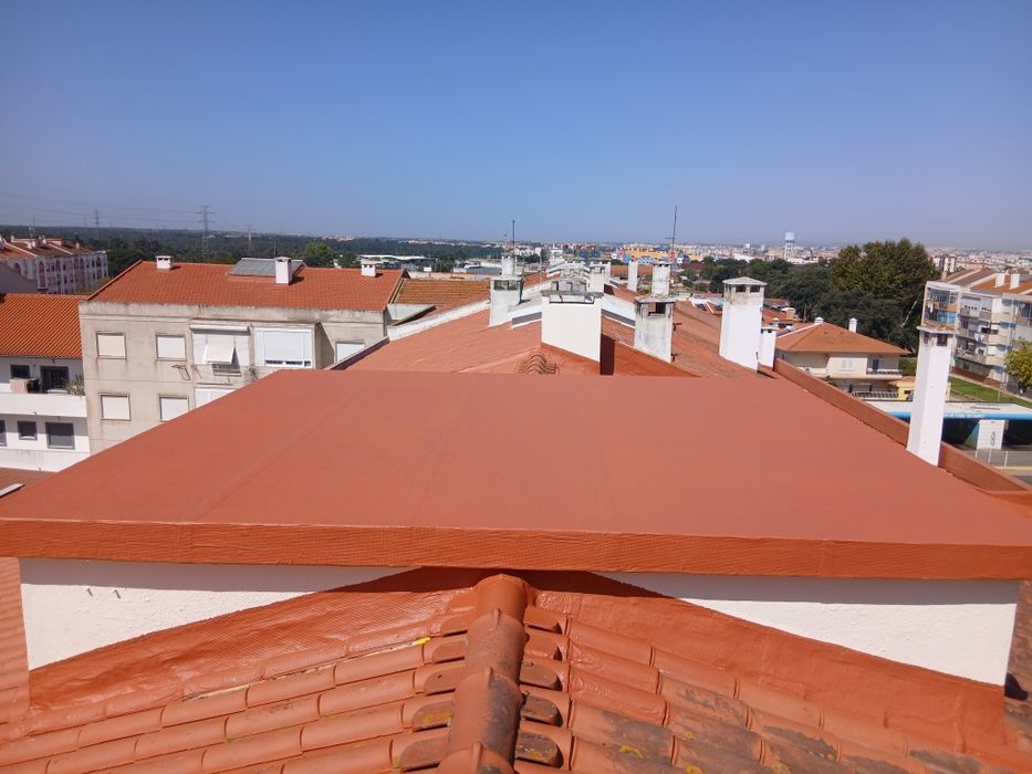 Aplicação de tela asfaltica  impermeabilização