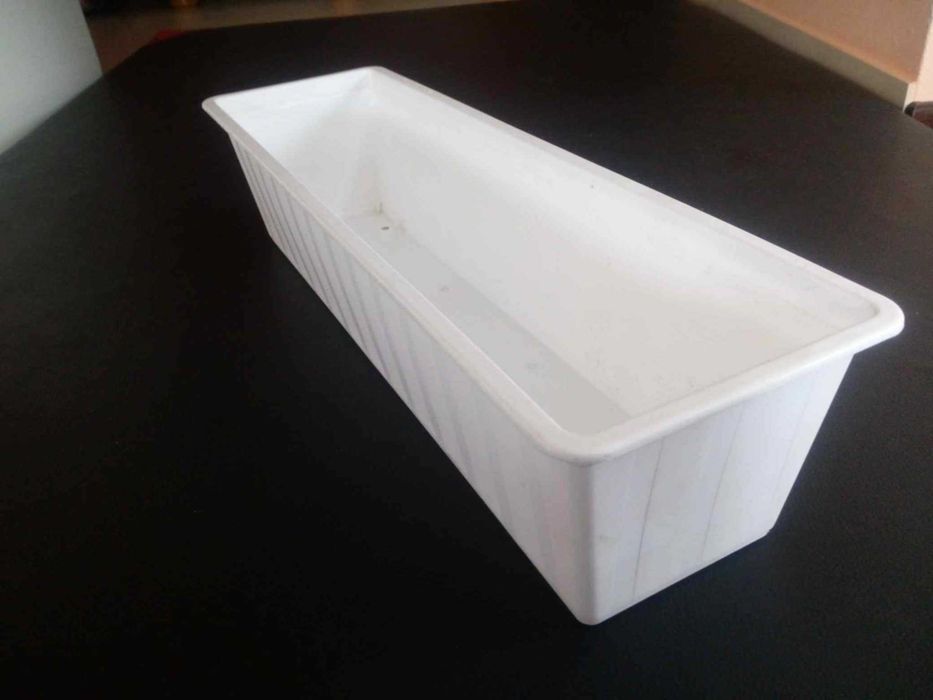doniczki/skrzynki balkonowe białe 60 cm - 12 sztuk