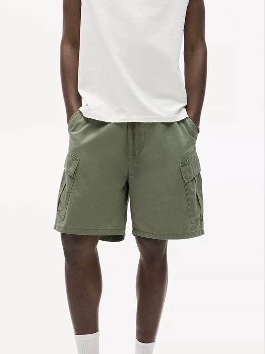 Карго Шорти PULL&BEAR Standart Fit Оригінал Нові Чорні Джинсові Широкие Штани Шорты Shorts Пул Бир