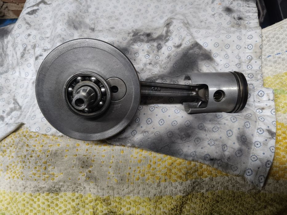 Orginalny Cylinder MZ 125, głowica, wał,  komplet