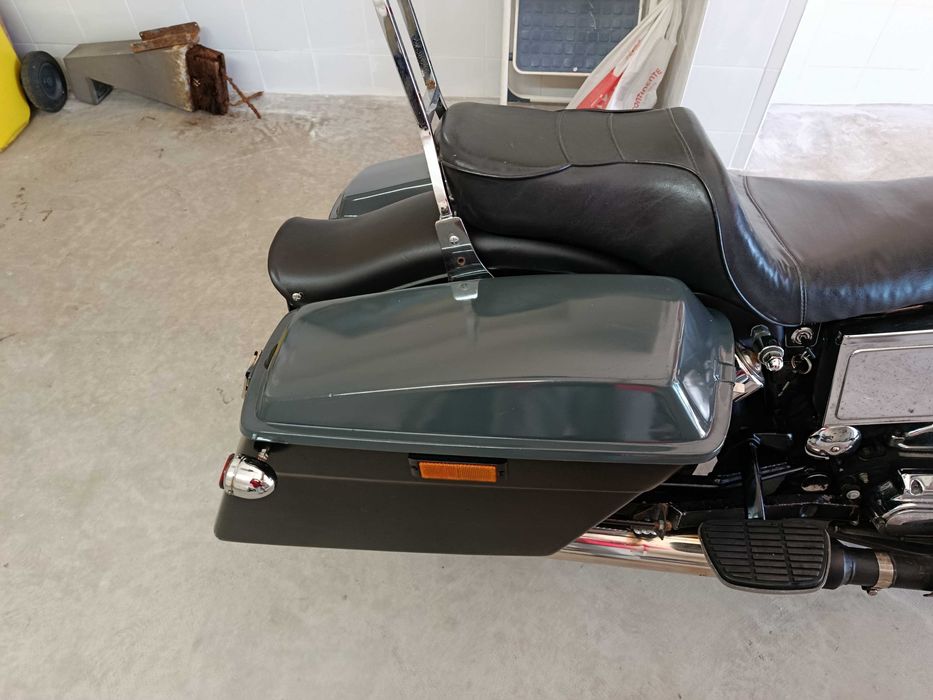 Malas laterais para moto usadas originais para Harley Davidson