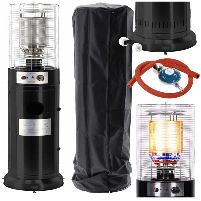 Ogrzewacz gazowy tarasowy promiennik parasol grzewczy z pokrowcem FV