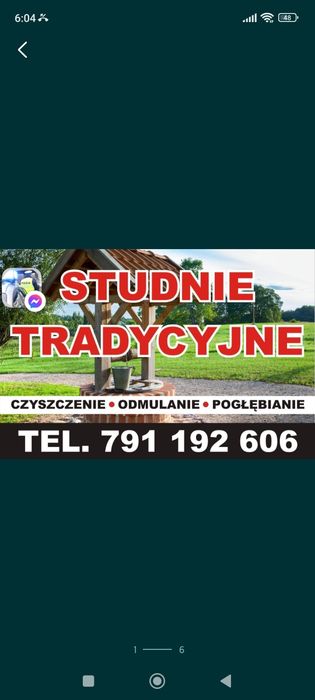 Studnie czyszczenie pogłębianie