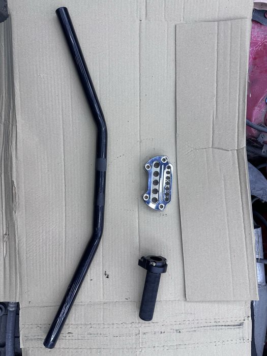 Руль 25мм с ручкой газа и креплением sportster