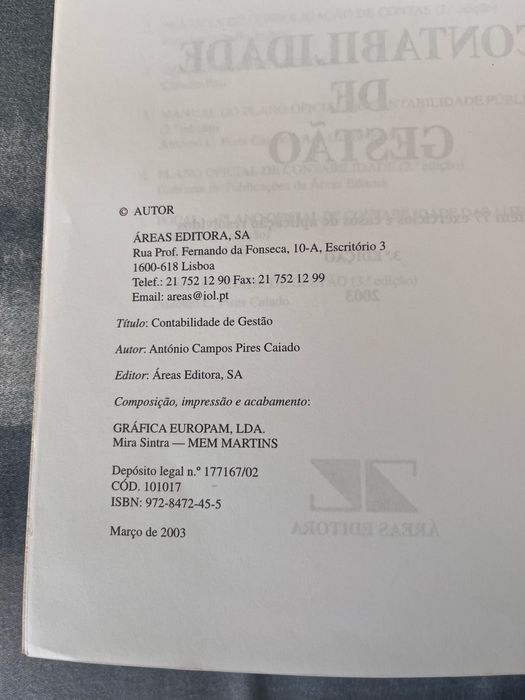 Livro Contabilidade de Gestão