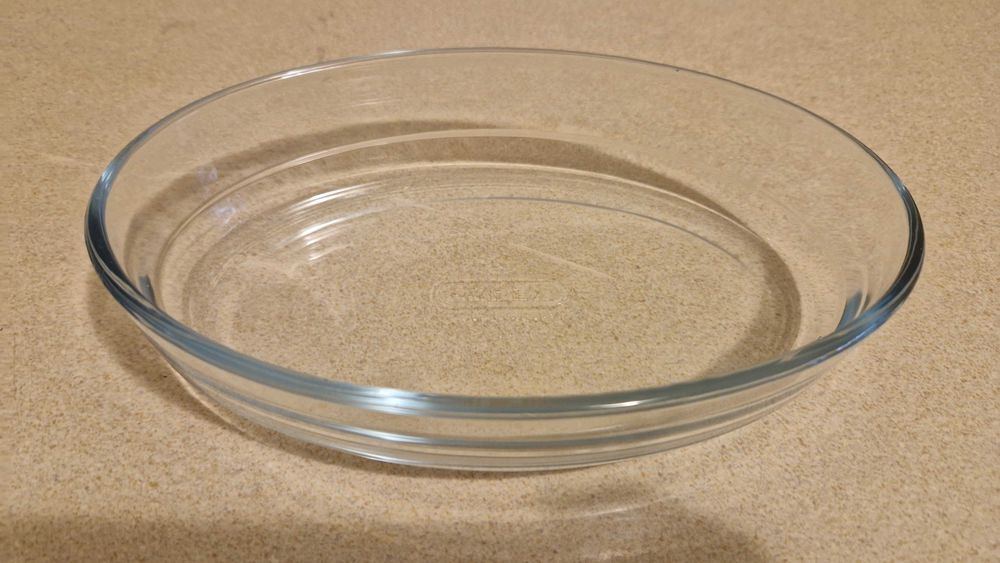 Travessa em vidro da marca Pyrex, made in france