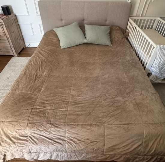 Cama de casal Ted Lapidus c/ arrumação e colchão