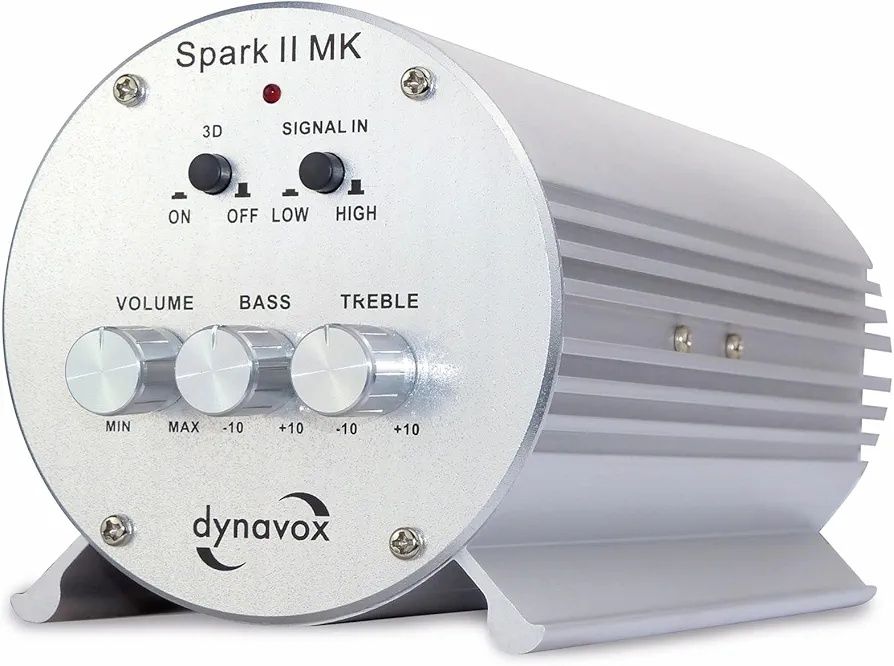 Dynavox Spark II Stereo Mini wzmacniacz (2 x 30 Watt) silber