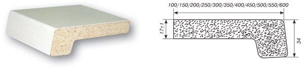 Подоконник Верзалит Белый, склад. Установка подоконник