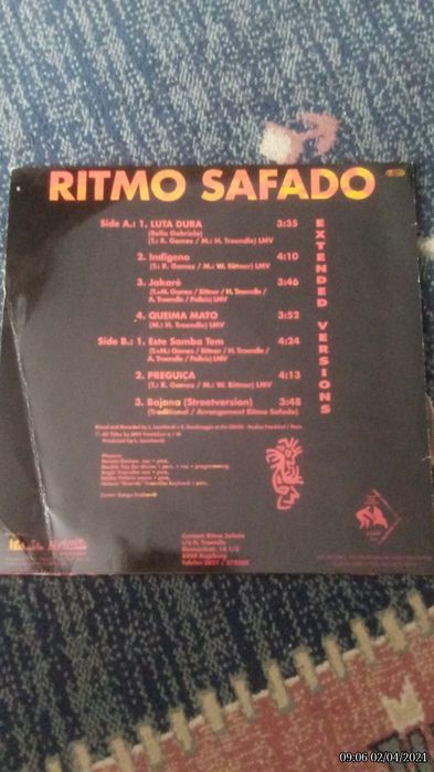 Płyta analogowa Ritmo Safado