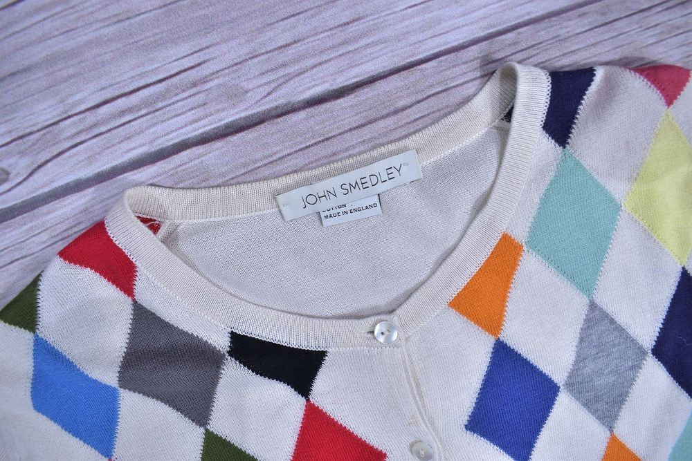 John Smedley Sweter Damski Kardigan W Romby / M