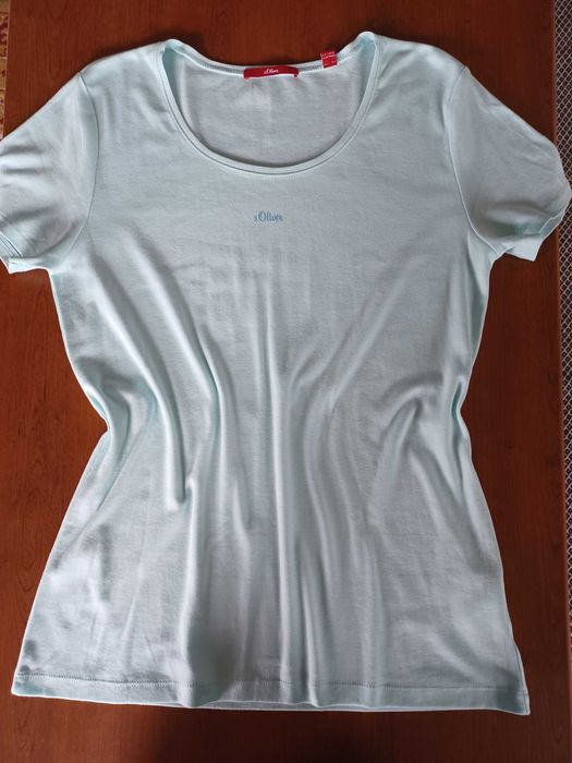 bluzka t-shirt błękitna, jak nowa, s.Oliwer,  XL, XXL