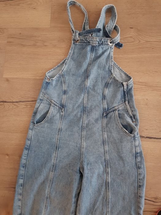 Stradivarius ogrodniczki jeansowe 36/38