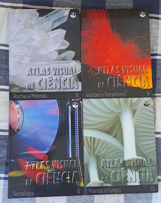 Conjunto 4 livros Atlas Visual da Ciência