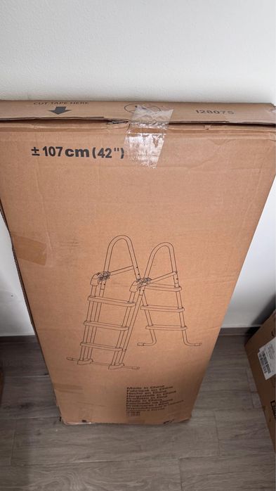 Escada piscina INTEX degraus removíveis 91-107 cm