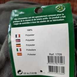 Meias polares Percussion verdes muito quentes e leves #