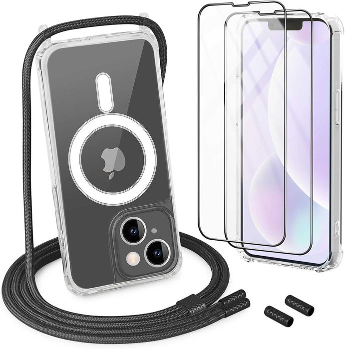 Etui iPhone 15 pro max magnetyczne + 2 szkła