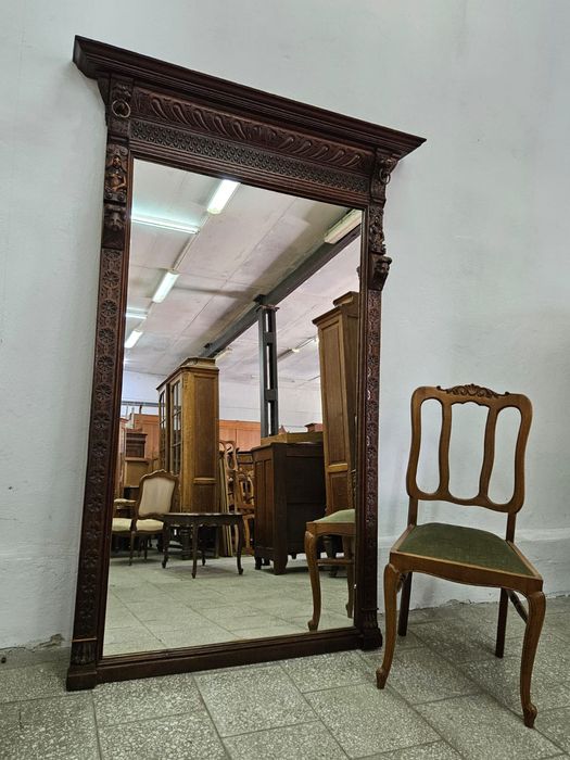 Duże lustro neorenesansowe Francja /