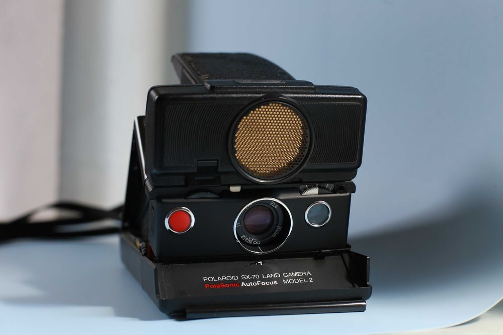 Polaroid SX-70 sonar autofocus plus filtr ND do filmu Polaroid 600