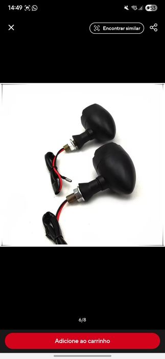 Piscas moto led estilo retro/chopper