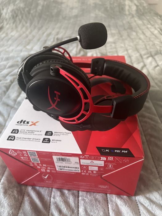 Ігрові безпровідні навушники HyperX Cloud Alpha Wireless (4P5D4AA) Black/Red