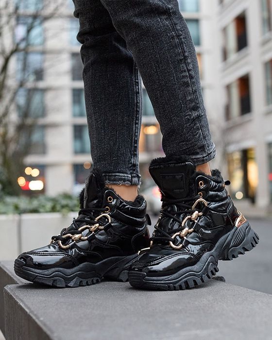36 37 38 sneakersy 39 40 41 śniegowce sportowe lakierowane platforma