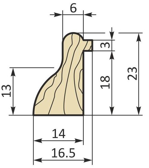 Szprosy okienne z drewna jesionowego