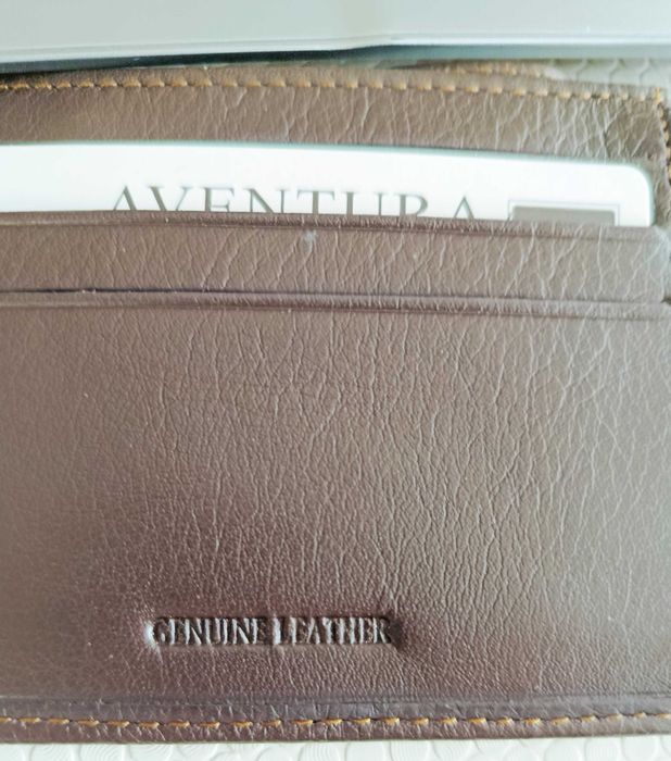 Carteira  "Aventura" , em couro genuíno, para amantes do 4x4
