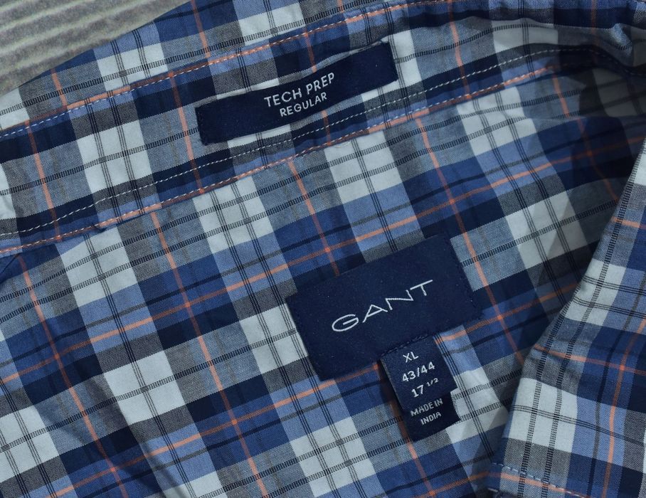 Gant Tech Prep Regular Koszula Męska W Kratkę Xl 43/44
