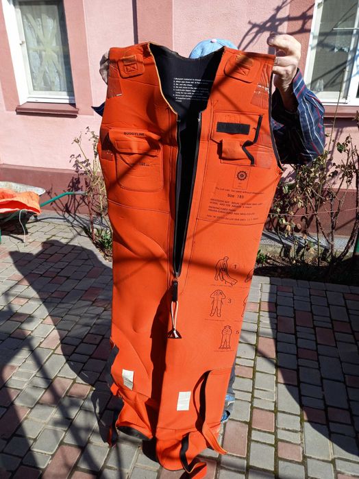 Термокостюм оранжевий теплий для рибаків