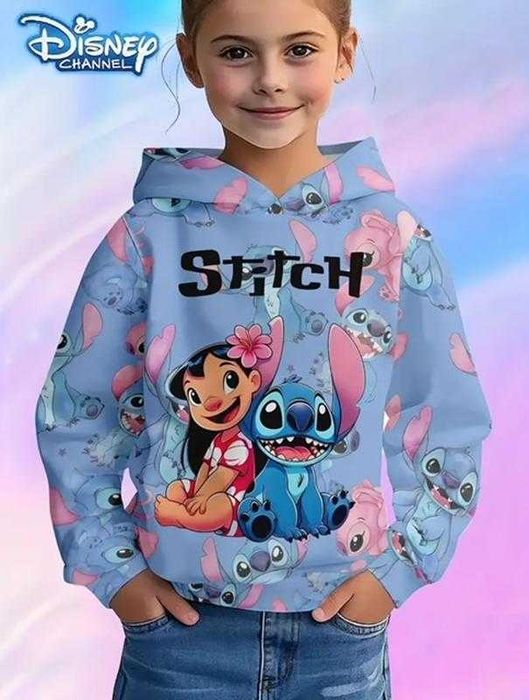 Світшот  з принтом Дісней Стич . Та новий чохол на валізу .