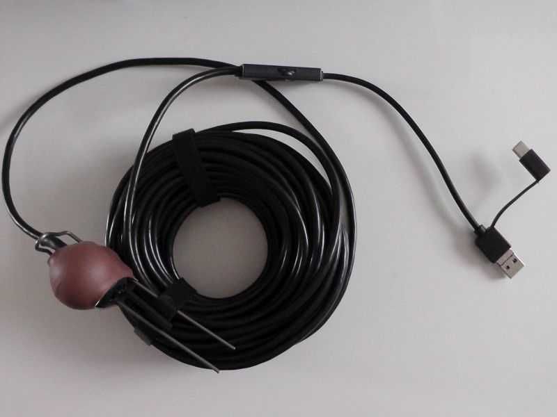 Kamera HD wodoodporna do podglądu pod wodą 15m USB C microUSB