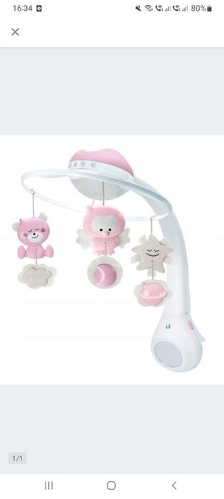 Karuzela do łóżeczka z projektorem