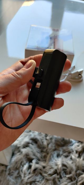 Nowy Mini PowerBank USB C podstawka kieszonkowy do telefonu bateria