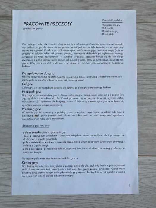 Gra planszowa Pszczoły i żaby