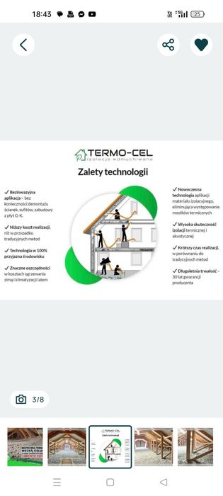 Izolacje wdmuchwane wełną celuloza piana pur ocieplenie poddasza stropu