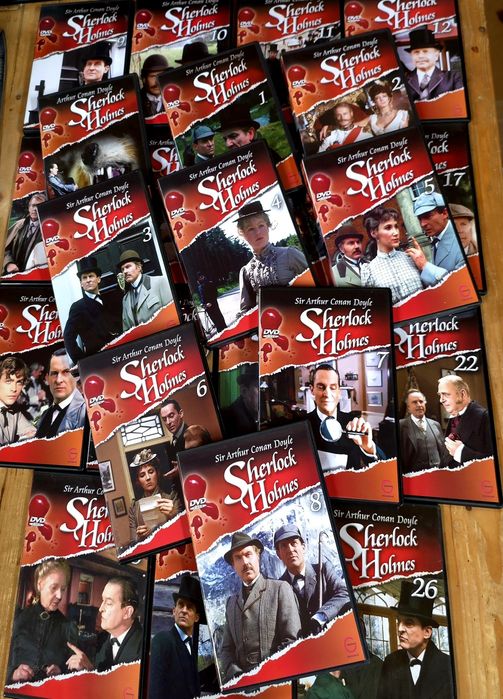 Sherlock Holmes na płytach dvd kolekcja z Jeremym Brettem
