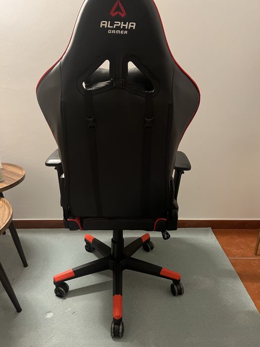 Cadeira Gaming Alpha Gamer Nimbus Preta/Vermelha Muito Bom Estado