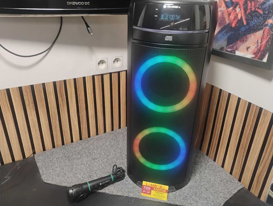 [3434/26] Głośnik karaoke bluetooth Gogen BPS736CD + Mikrofon, moc: 90W