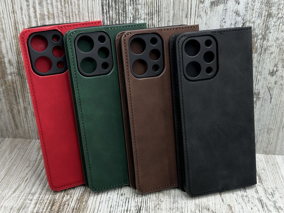 Прошитый чехол - книжка на Xiaomi Redmi 12/ 13. На магните