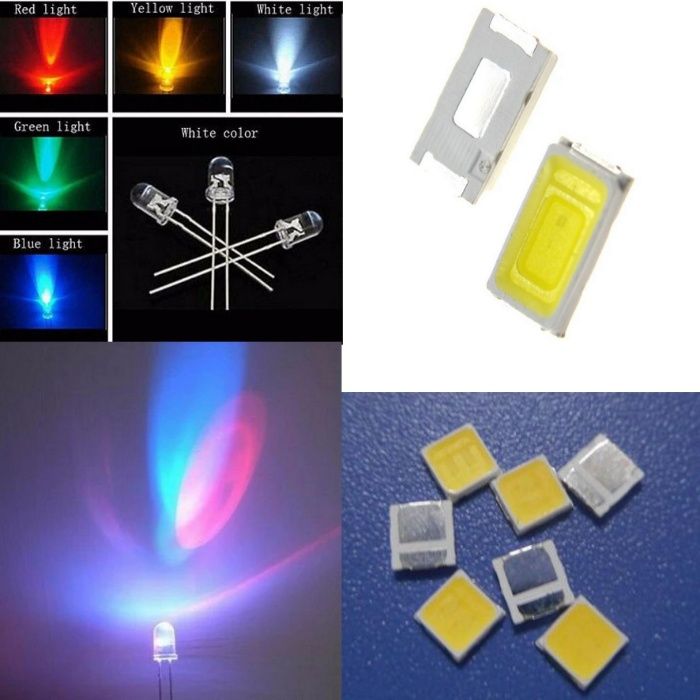 Светодиоды 3 мм, 5 мм, Piranha, SMD 5730, 2835 5050 ИК УФ