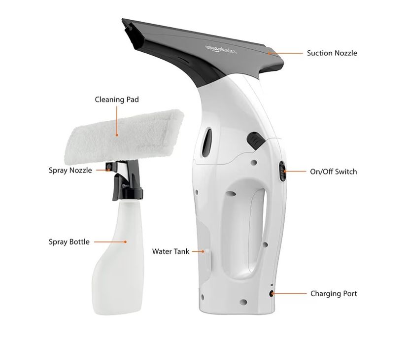 Limpa vidros aspirador